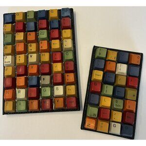 Unique Recycled Computer Key Notebook – Blank Journals 5x7 And 3x5.5 Multicolor